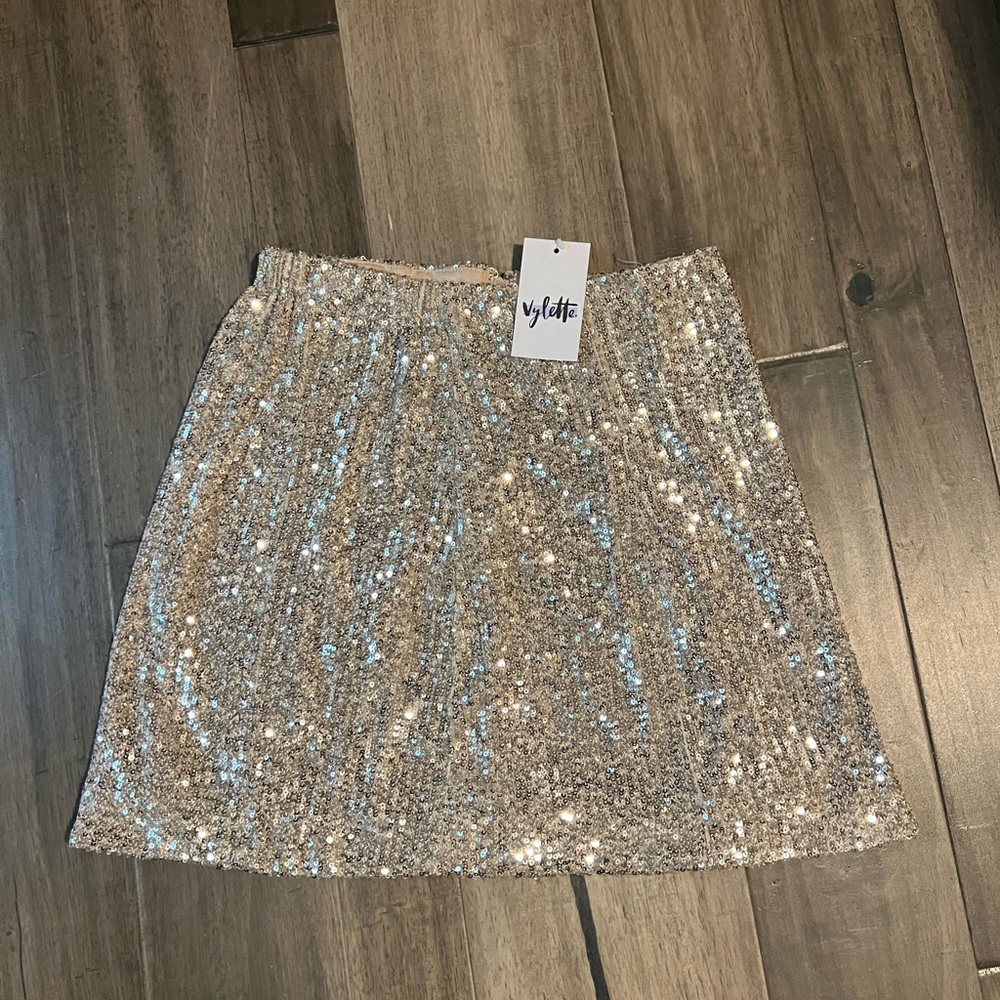 Sequin Shimmer Mini Skirt